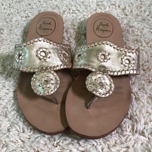 Jack Rogers Demi Wedge Platinum